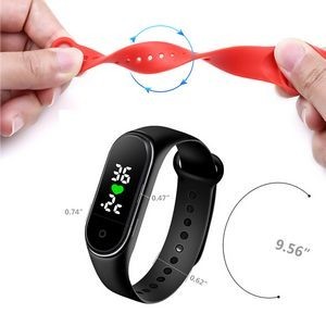 2 In 1 Bracelet Thermometer With Digital Watch Display 25