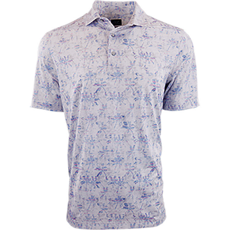 Greg Norman Crosshatch Palm ML75 Stretch Polo 3