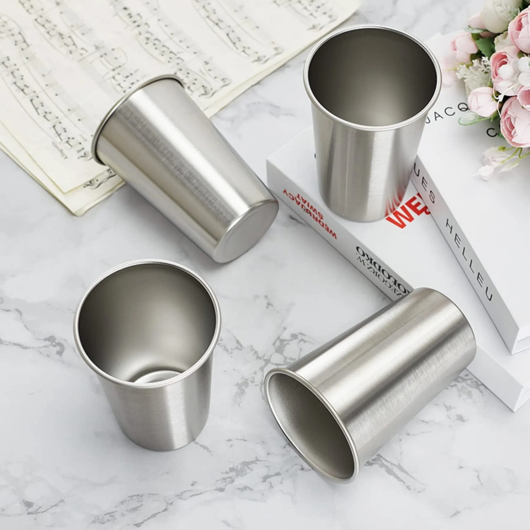 12 Ounce Stainless Steel Pint Cups 4
