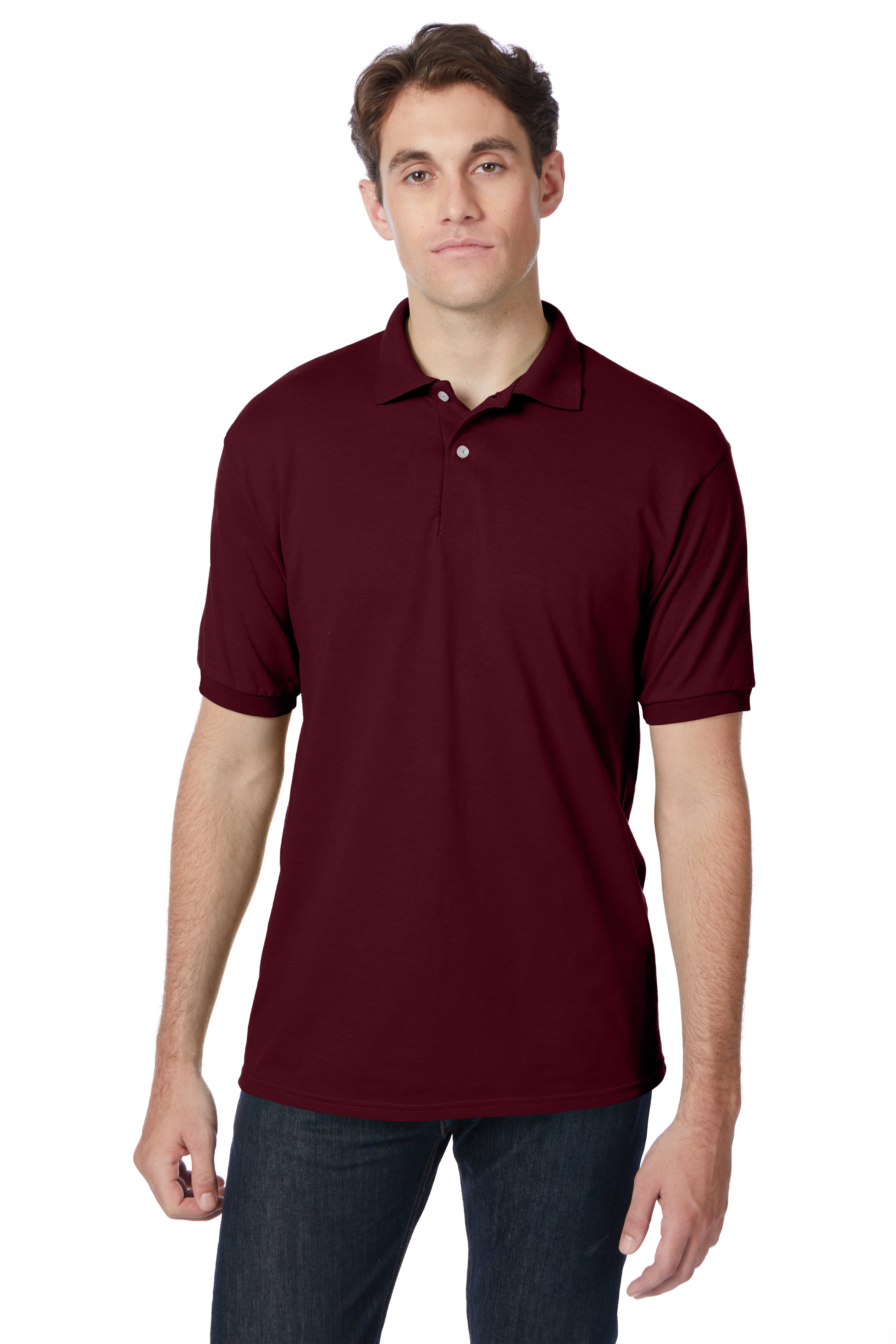 Hanes EcoSmart® Jersey Polo Shirt 18