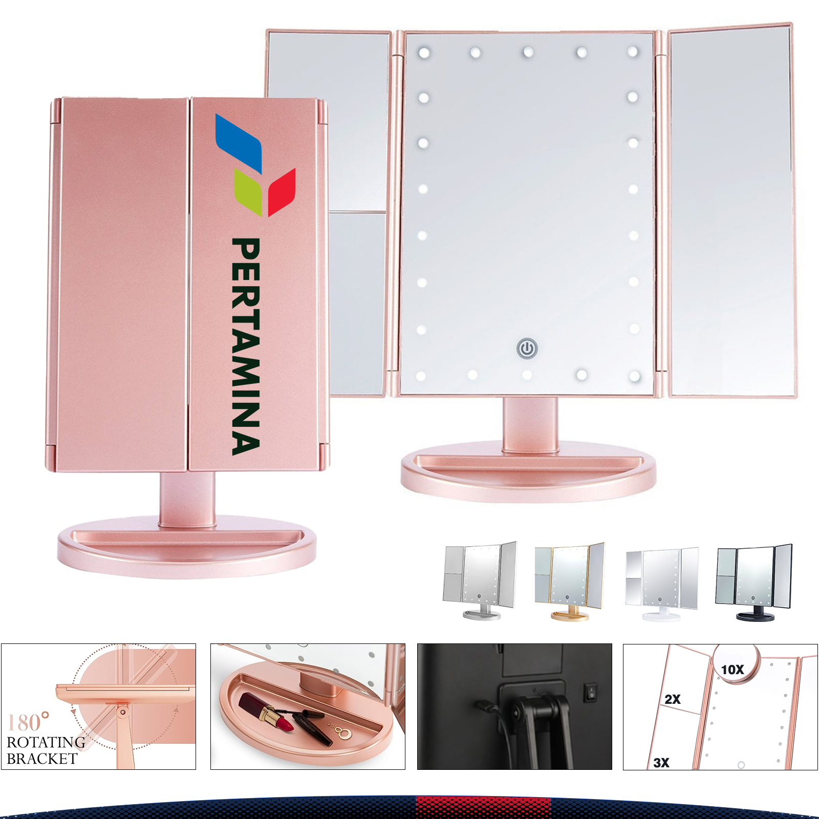 Lrisy LED Makeup Mirror 6