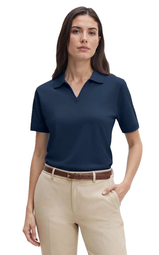 Ladies' Superblend V-Neck Polo 74