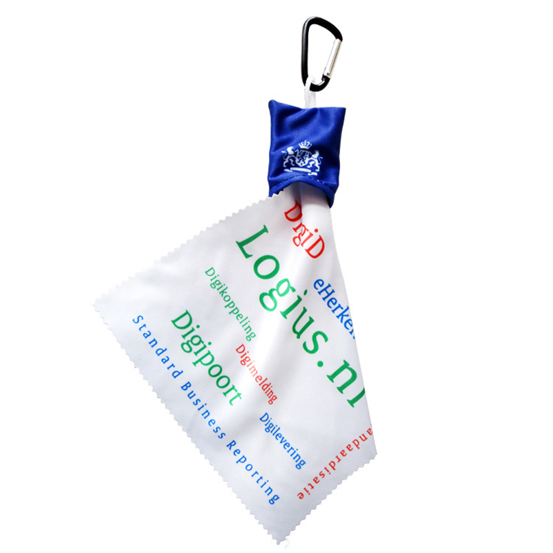 Microfiber Screen Lens Cleaning Cloth w/Carabinar 18