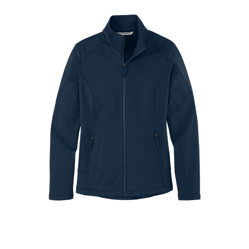 Port Authority Women's Grid Fleece Jacket. 6