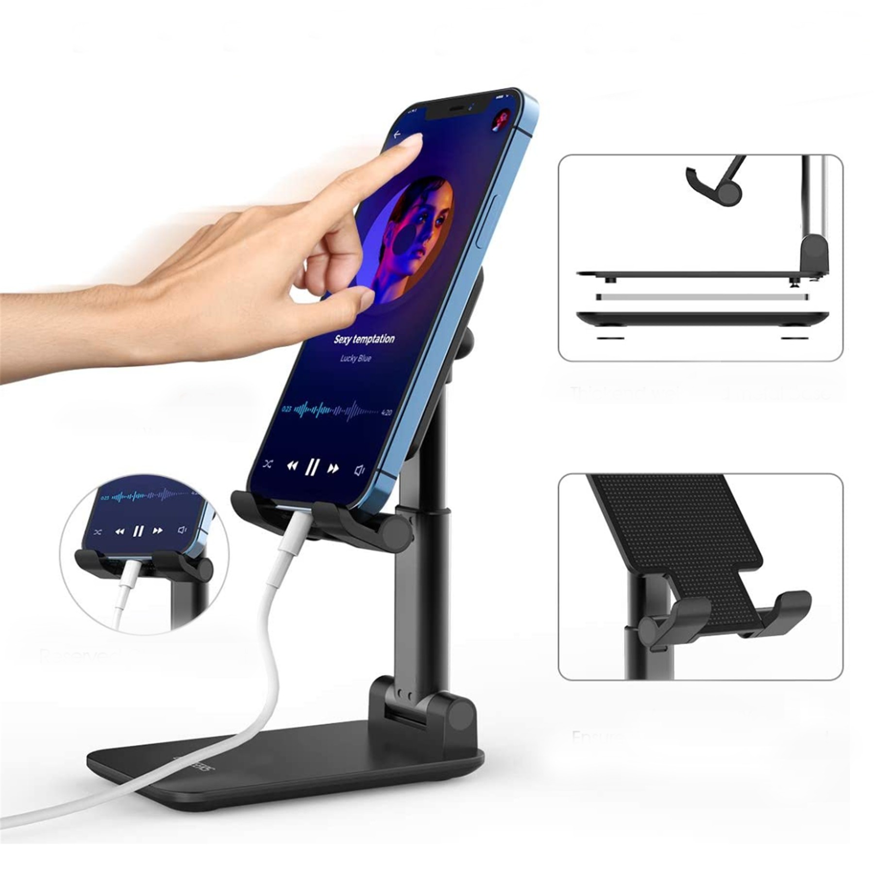 Foldable & Adjustable Desktop Phone Stand 2