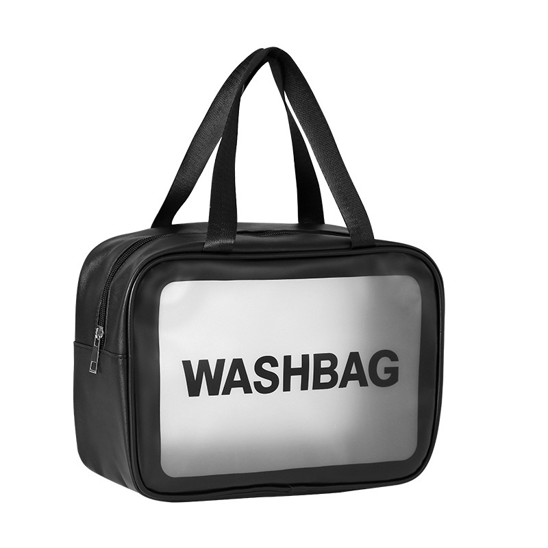 Beach bag with zipper is made of waterproof PVC 2