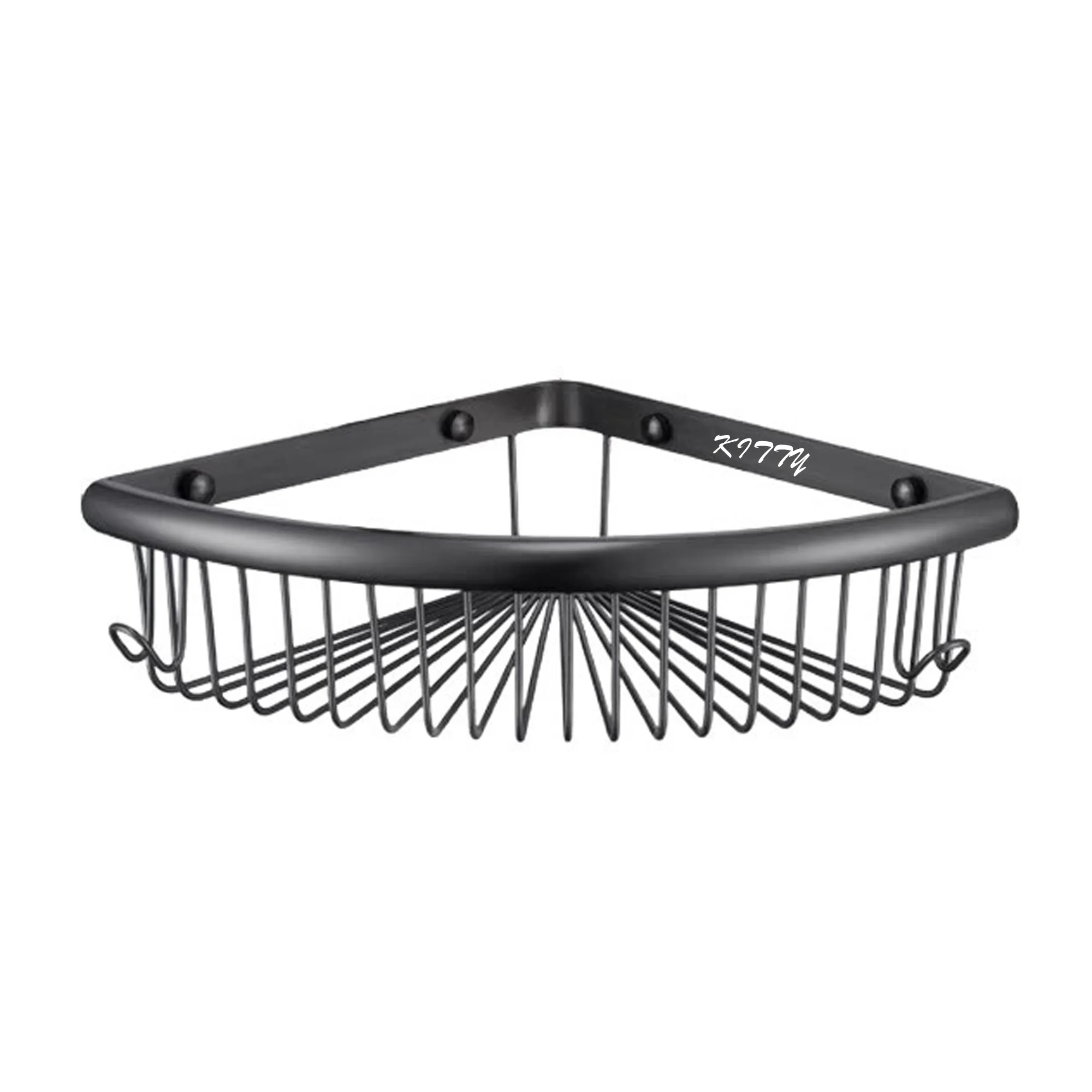 Wall-Mounted Triangular Shelf For Bathroom Storage 5