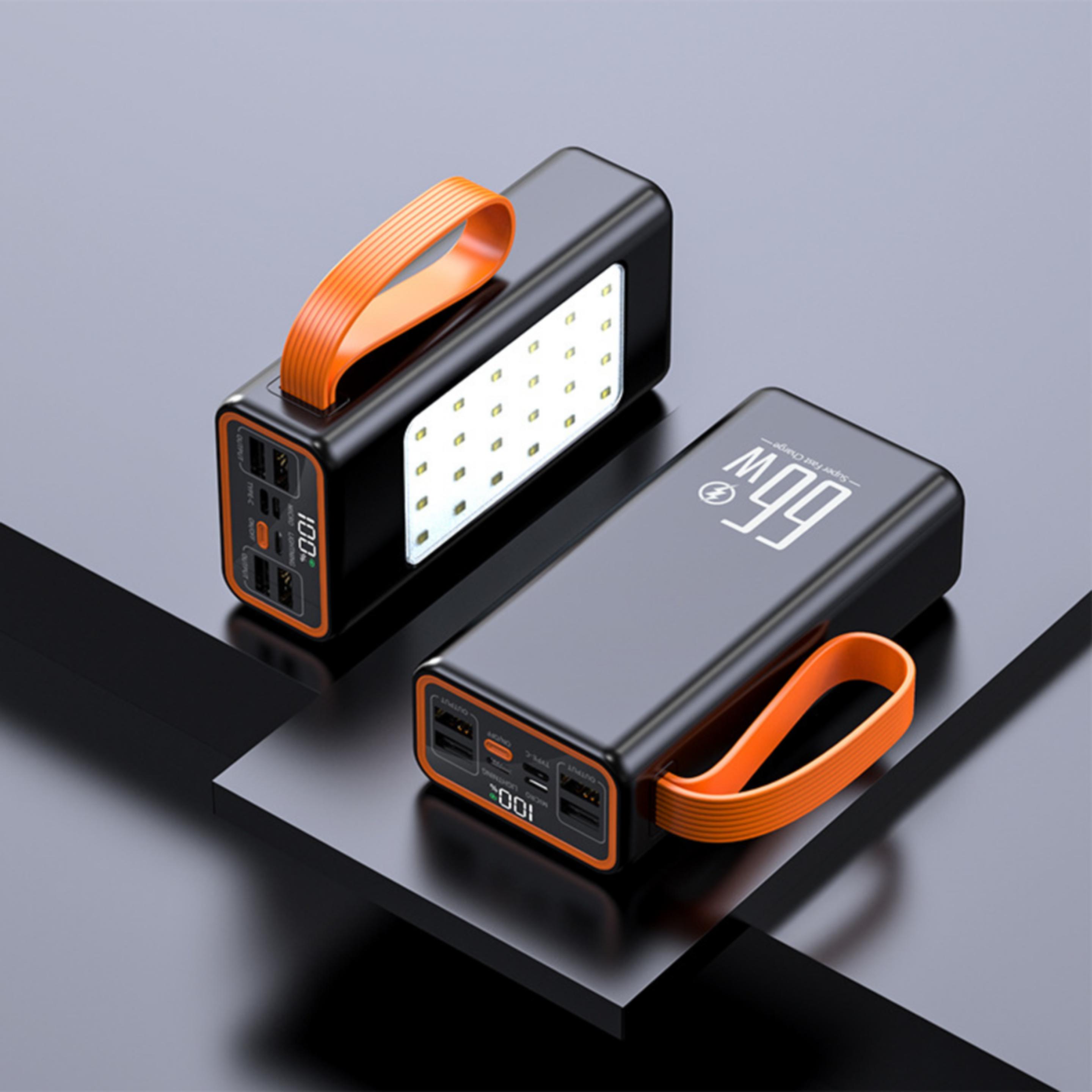 Super fast charging power bank with line extra large capacity with light 3
