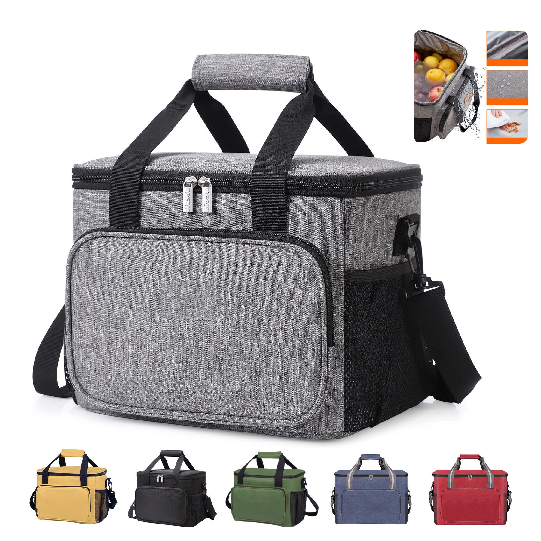 Large Insulated Lunch Bag