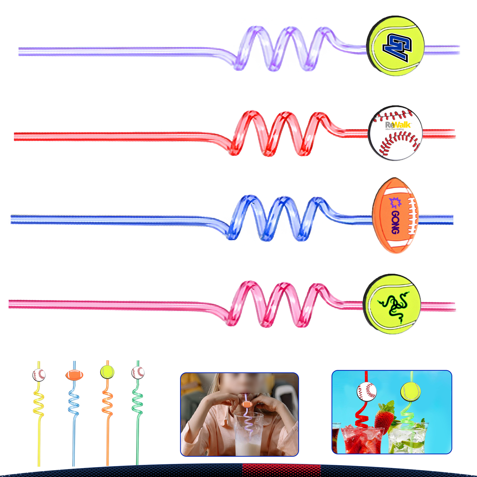 Sports Spiral Straw 2