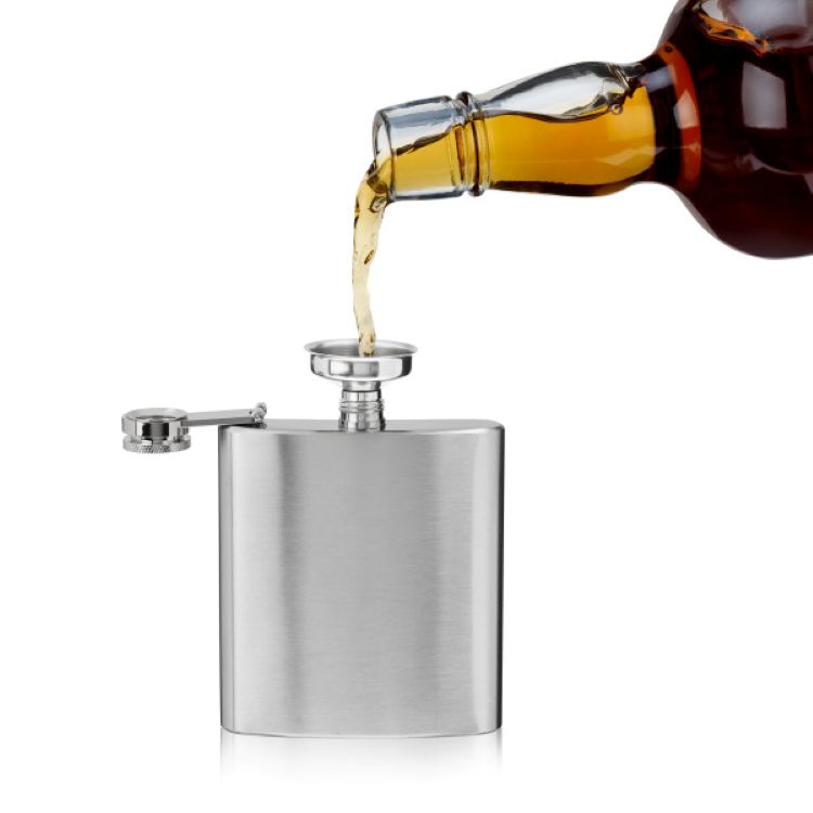 True® 6oz Stainless Steel Flask 2