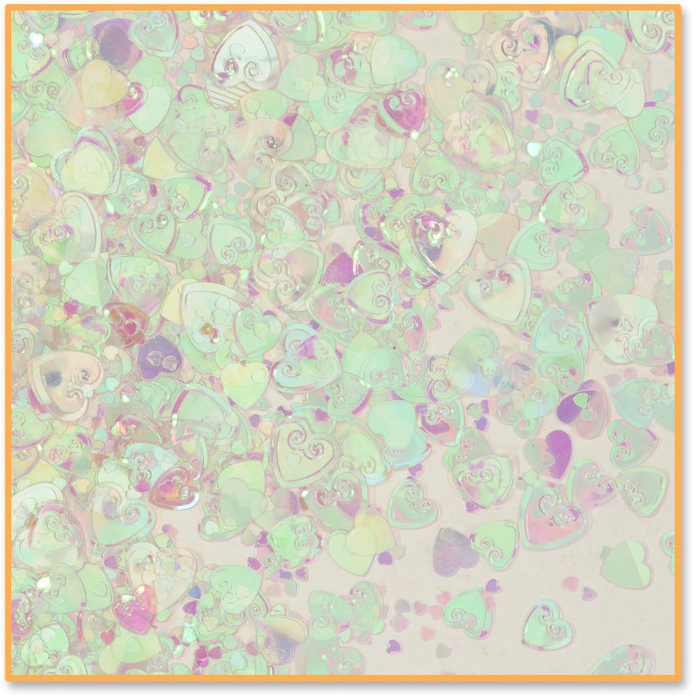 Iridescent Hearts Confetti - 0.5 oz 2
