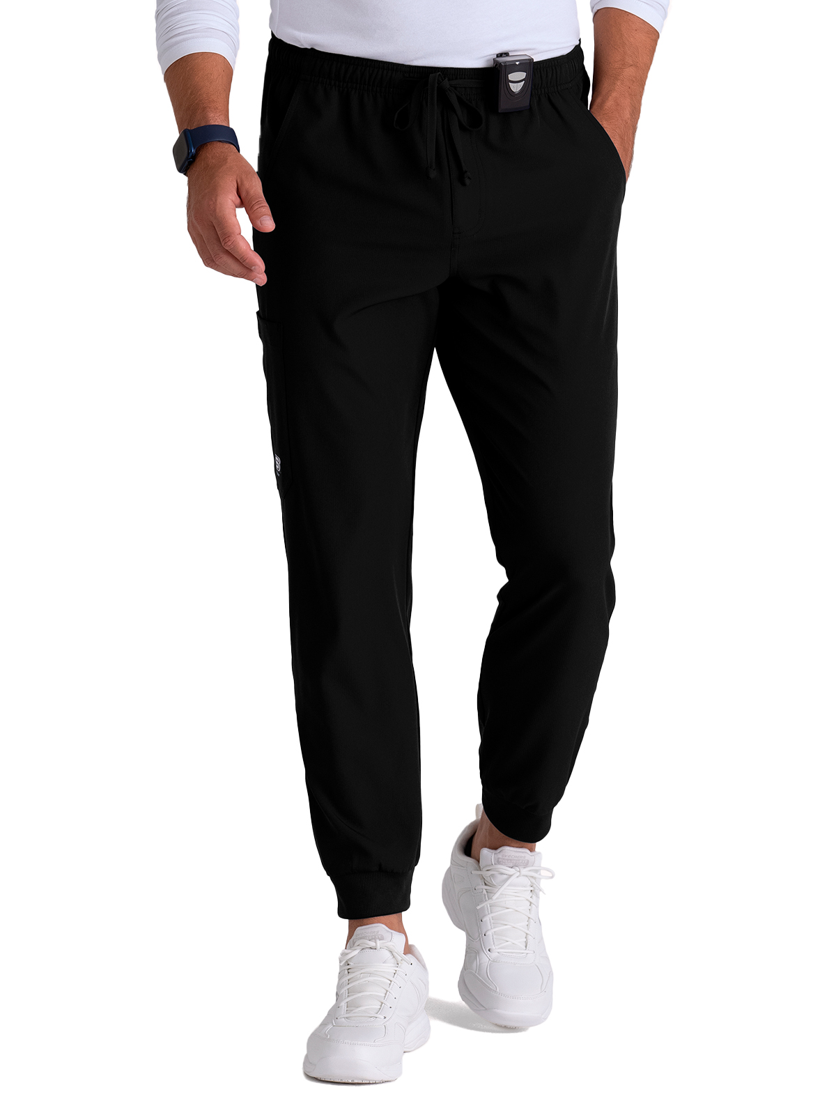 Skechers - Men's Three-Pocket Drawcord and Zip-Fly Structure Jogger Scrub Pant 13