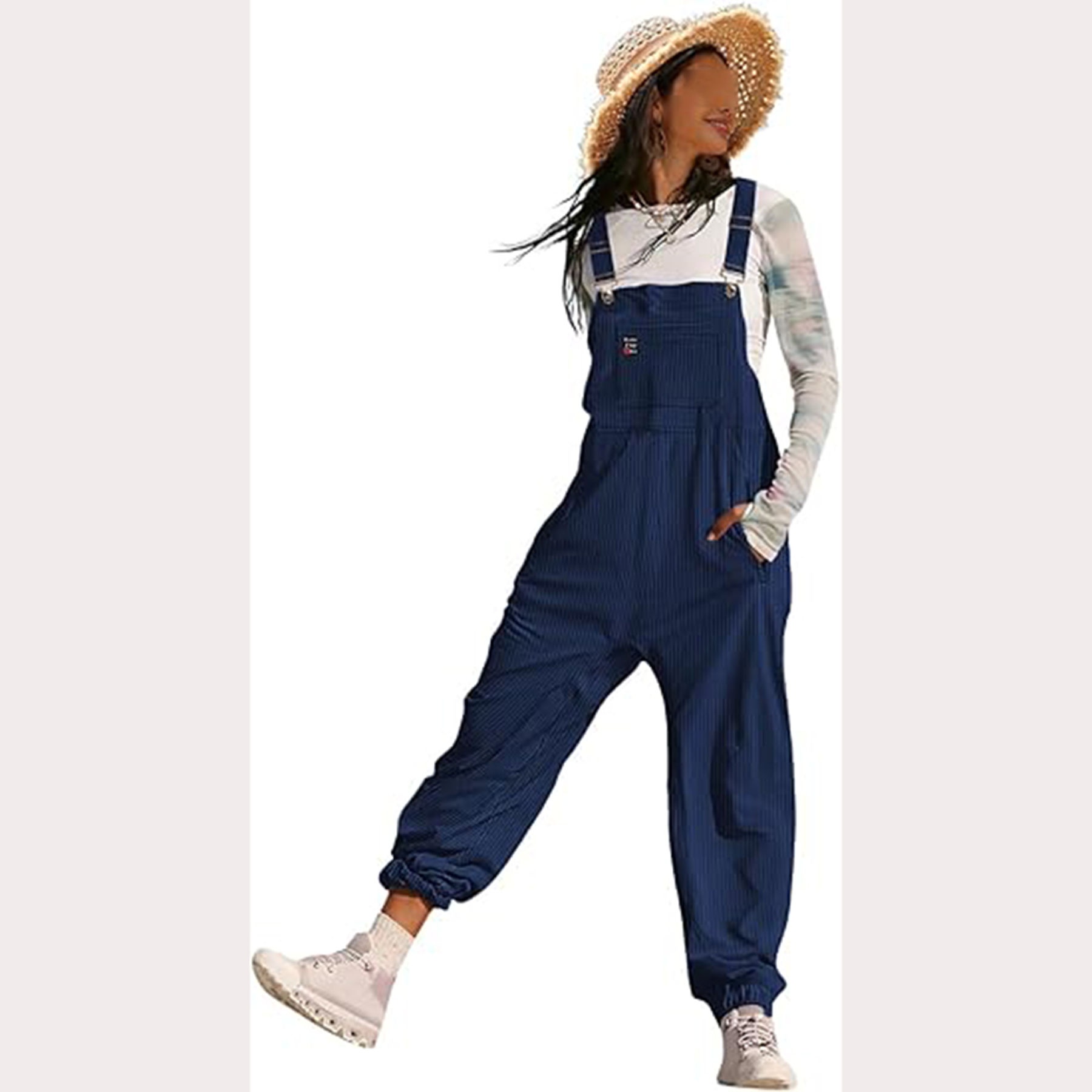 Women's Casual Corduroy Overalls 8