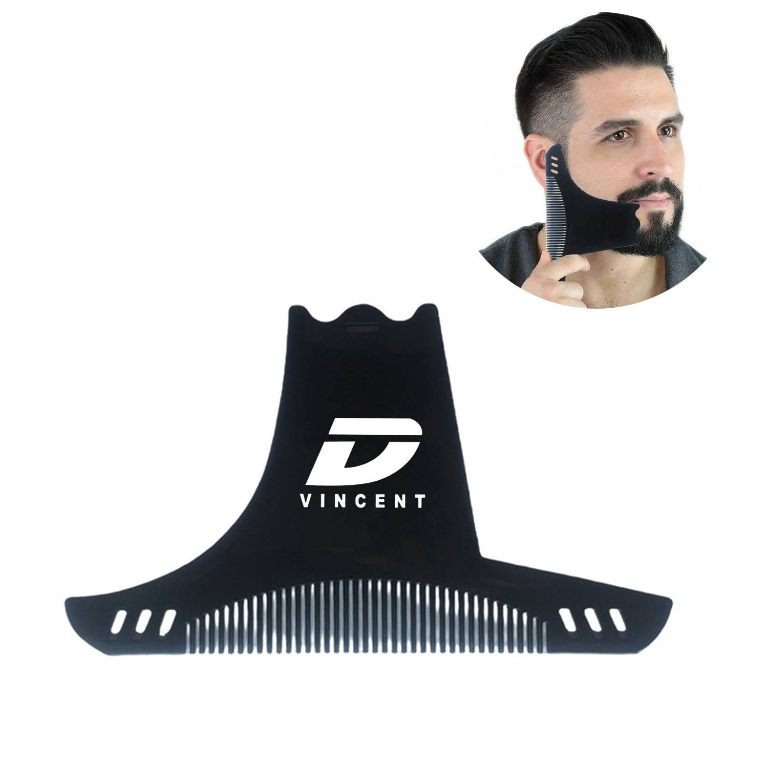 6 in 1 Smooth ABS Comb Beard Shaper for Men