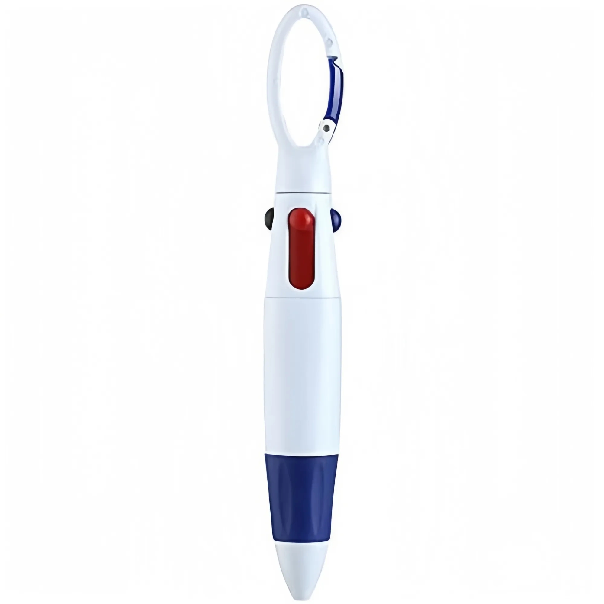 4-In-1 Retractable Ballpoint Pen With Carabiner 4