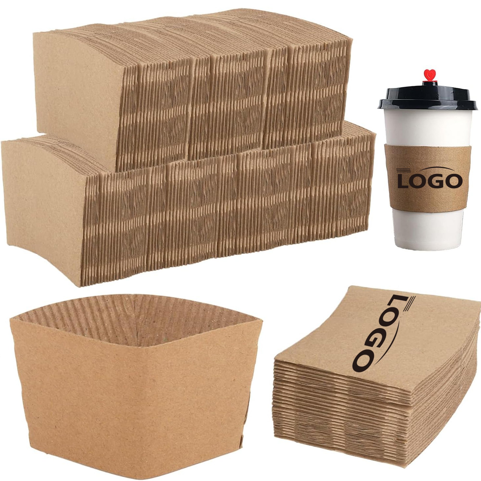 Coffee Double Corrugated Cup Sleeves 3