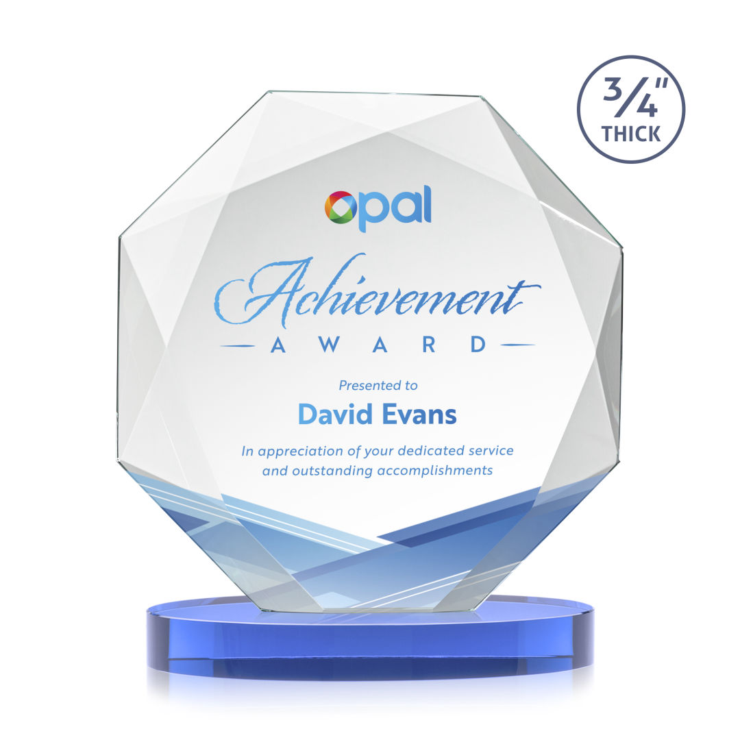 Bradford VividPrint™ Award on Alberton Base - Sky Blue 4