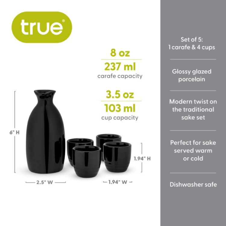 True® Moga™ 5-Piece Sake Set 1