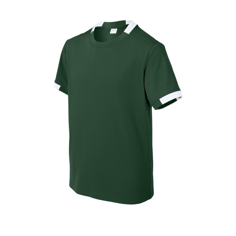 Sport-Tek Youth Club Short Sleeve Crew 65