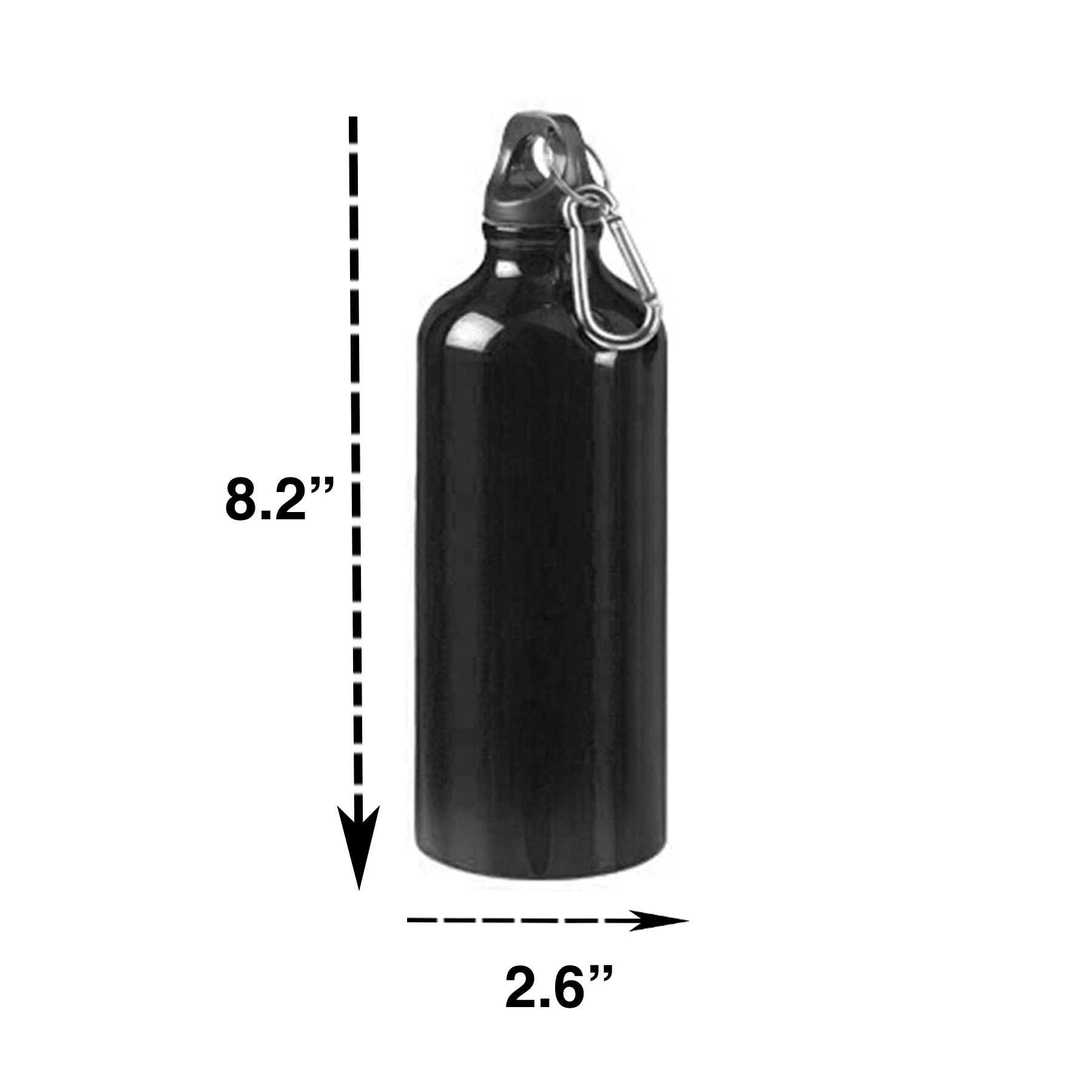 Aluminum Water Bottle, custom water bottle with logo imprint 3