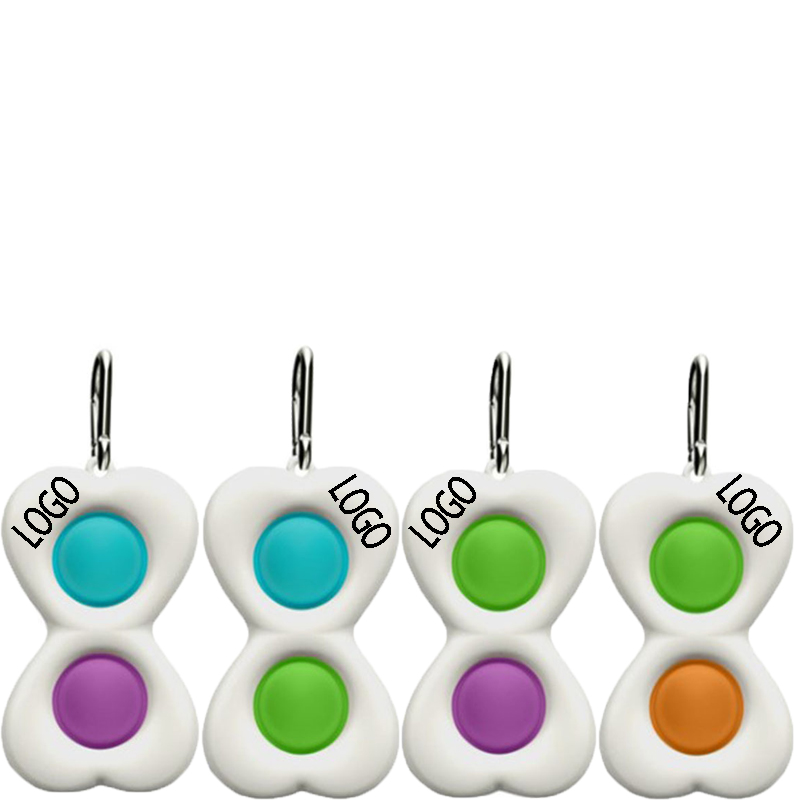 Heart Fidget Toy Push Pop Simple Mini Dimple Bubble Sensory Toy 2