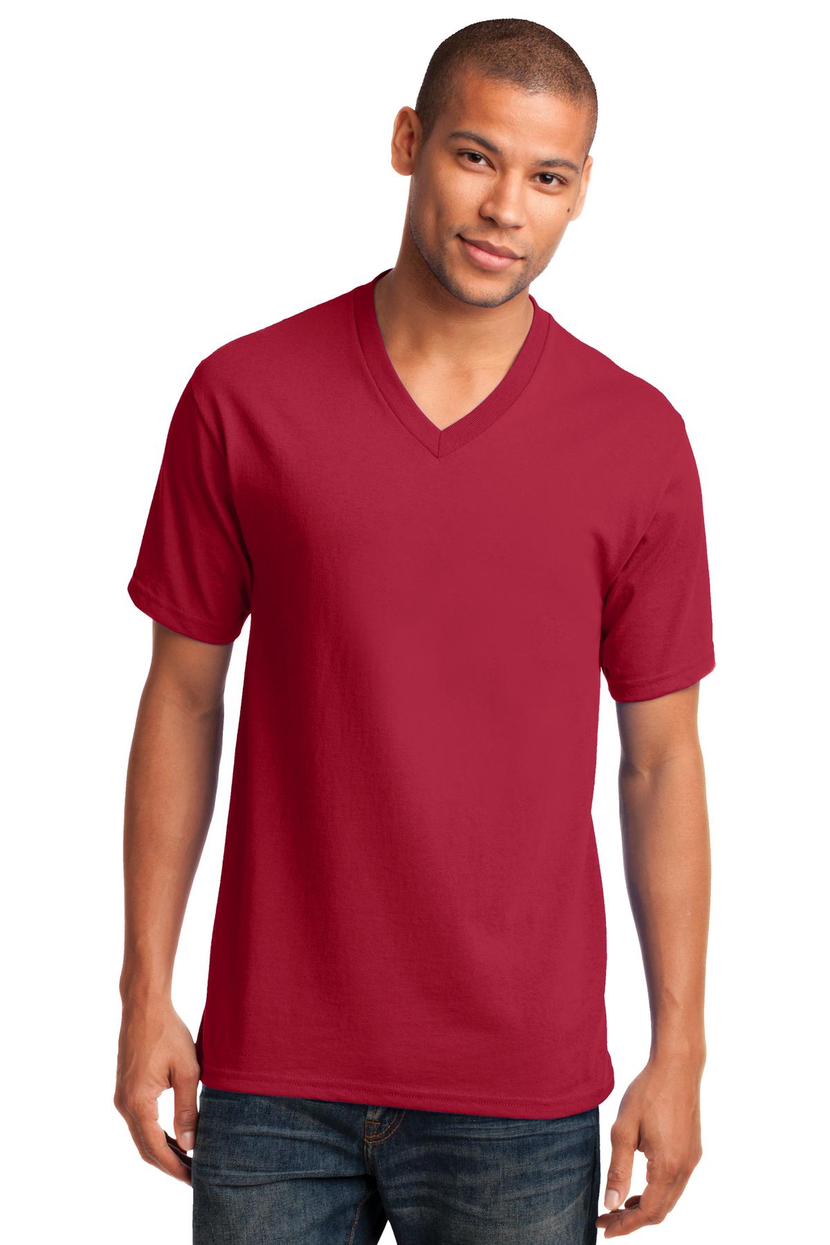 Port & Co Core Cotton V-Neck Tee. PC54V 51