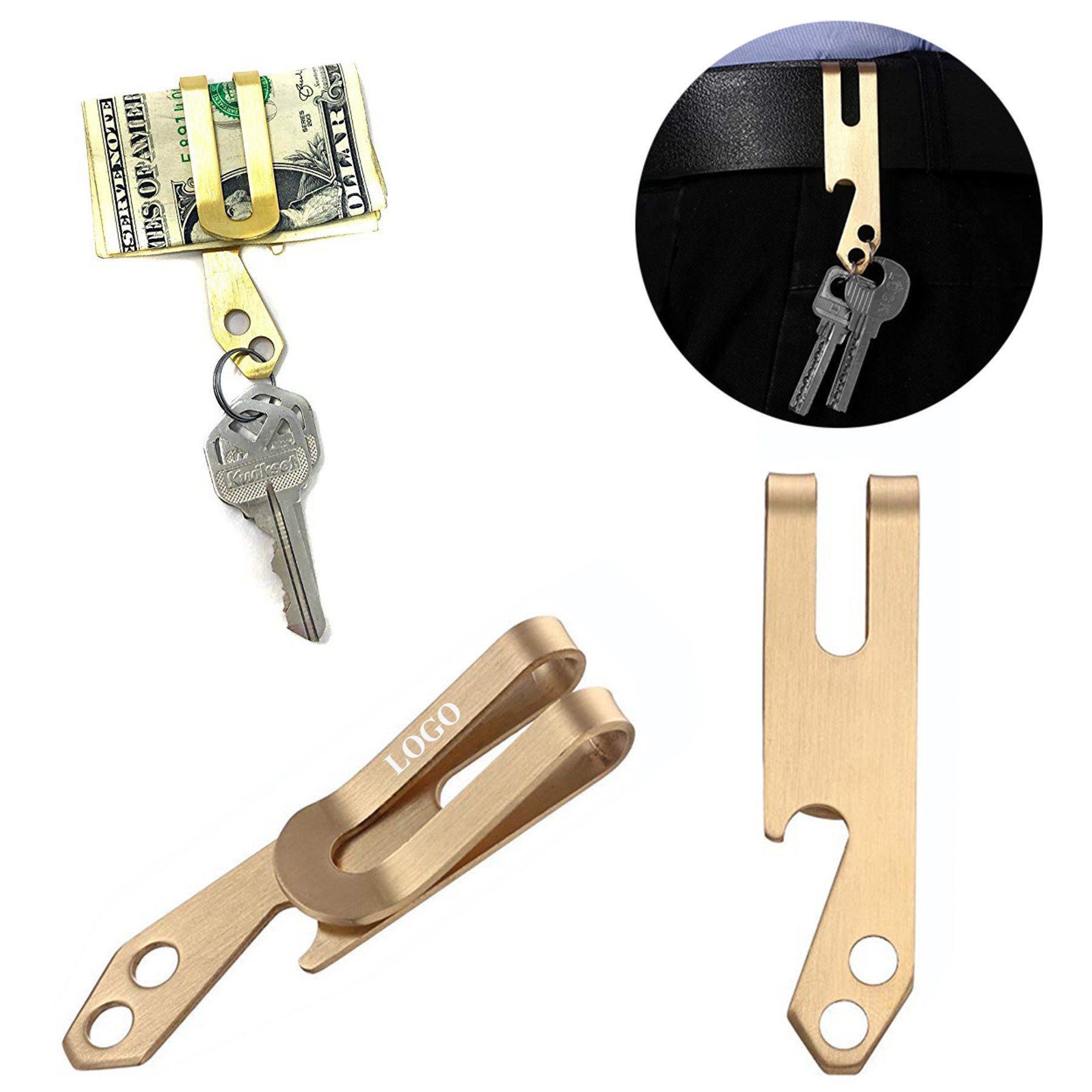 Money Clip with Keychain 2