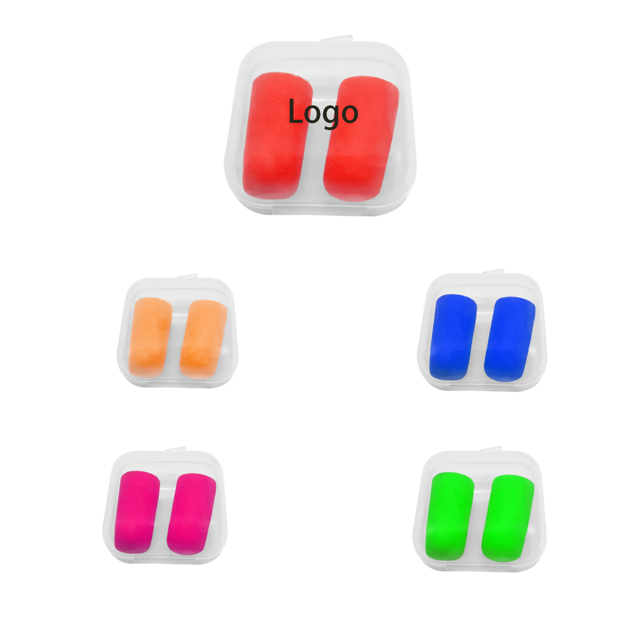 Promo Earplugs in Square Case 2