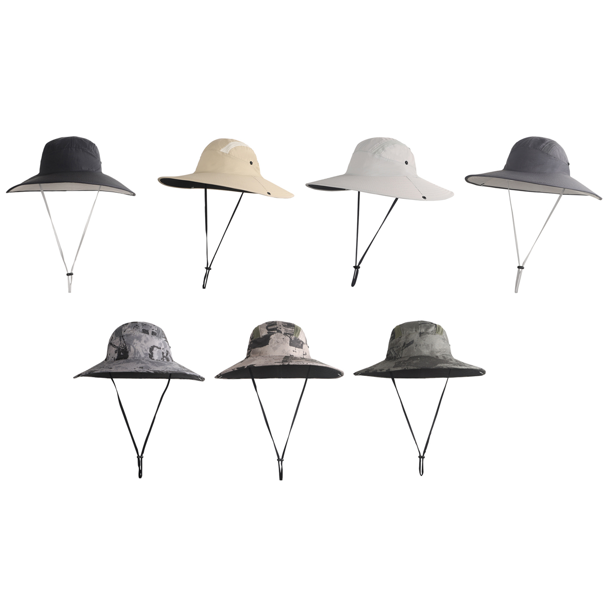 Outdoor Sun Protection Boonie Hat with Adjustable Chin Cord 3
