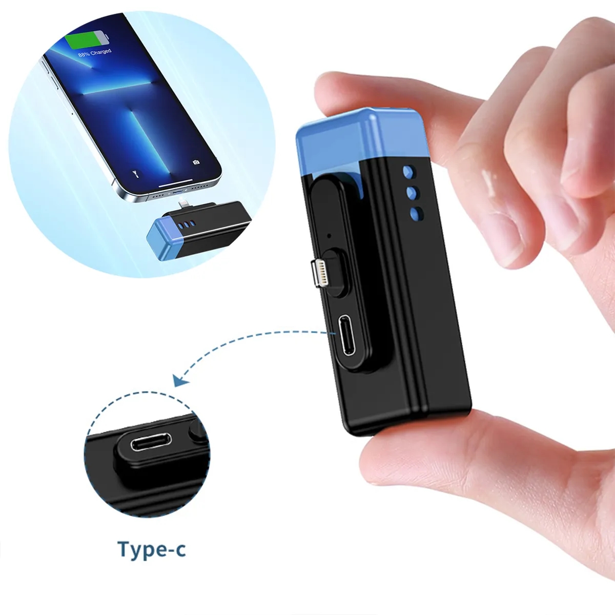 Portable Fast Charging Power Bank Charger 3000/5000mAh 7