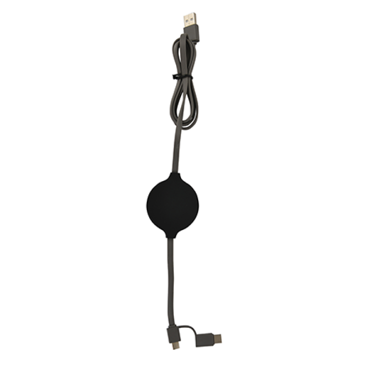 3-in-1 Charging Cable with Micro/TypeC/Lightning & Wireless Charging 6