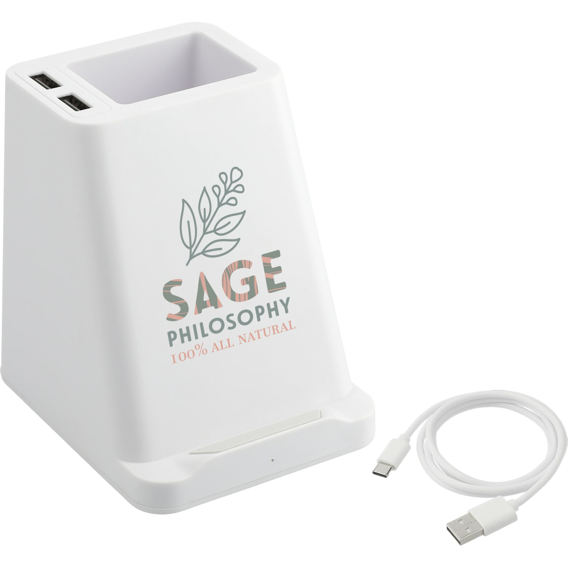 Wireless Charger Pen Holder/Dual Outputs 37