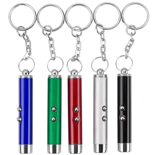 Pet Cat Dog Toys Laser Pointer Pen Mini Keychain 4