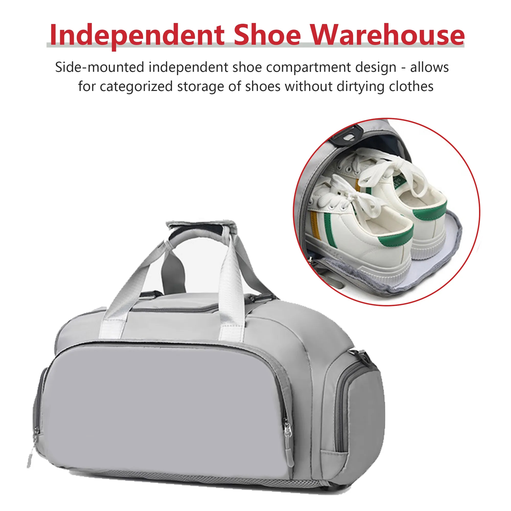 Dry-Wet Backpack With Shoe Compartment Free Shipping 6