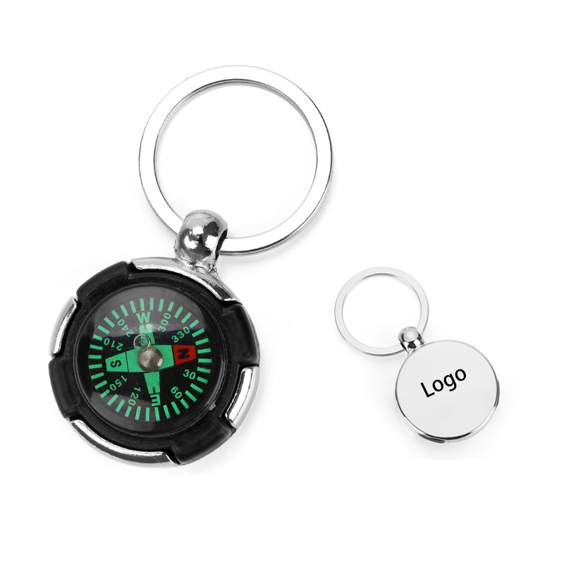 2 in 1 Metal Key Ring and Compass 3