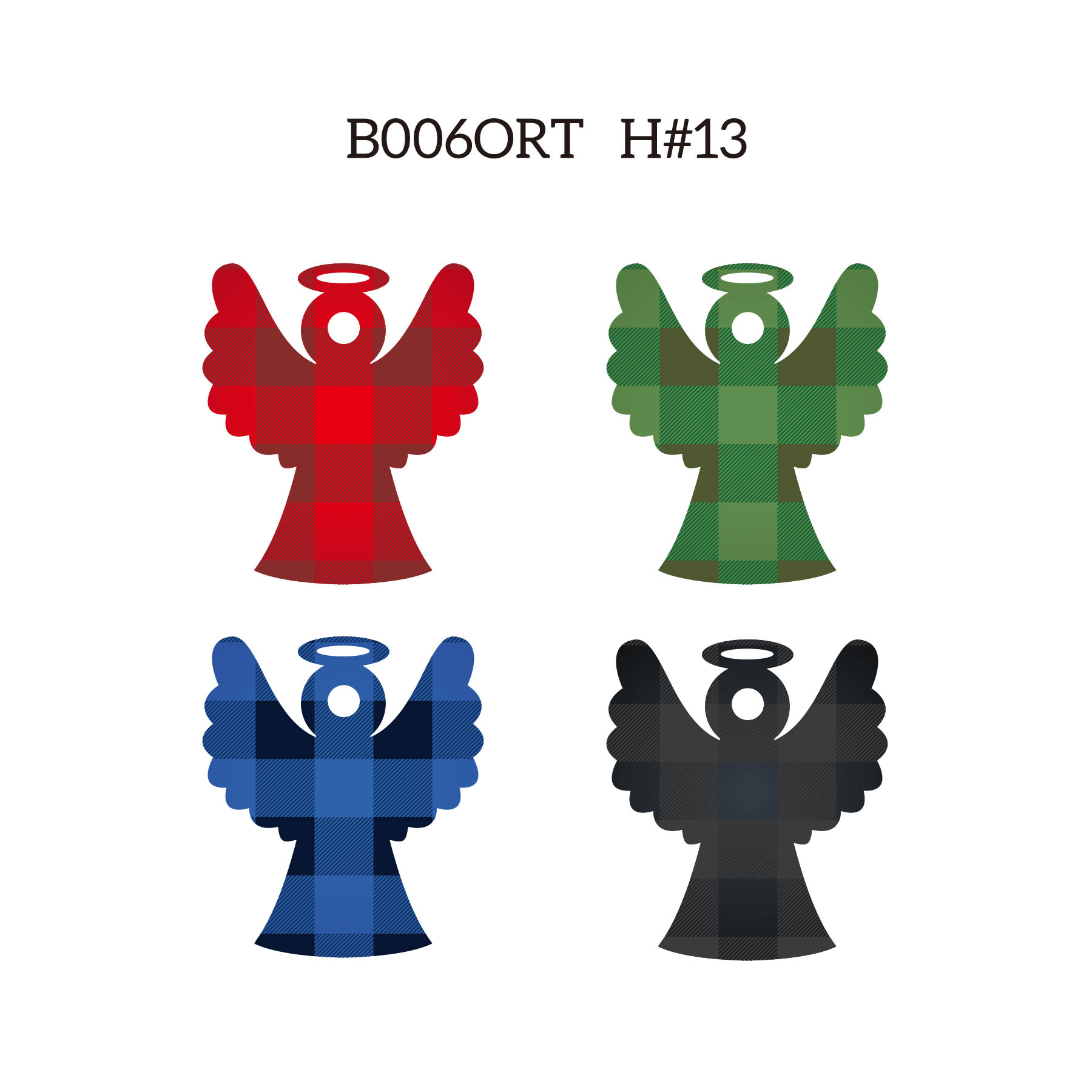 3" Full Color Christmas Ornament - Angel 4