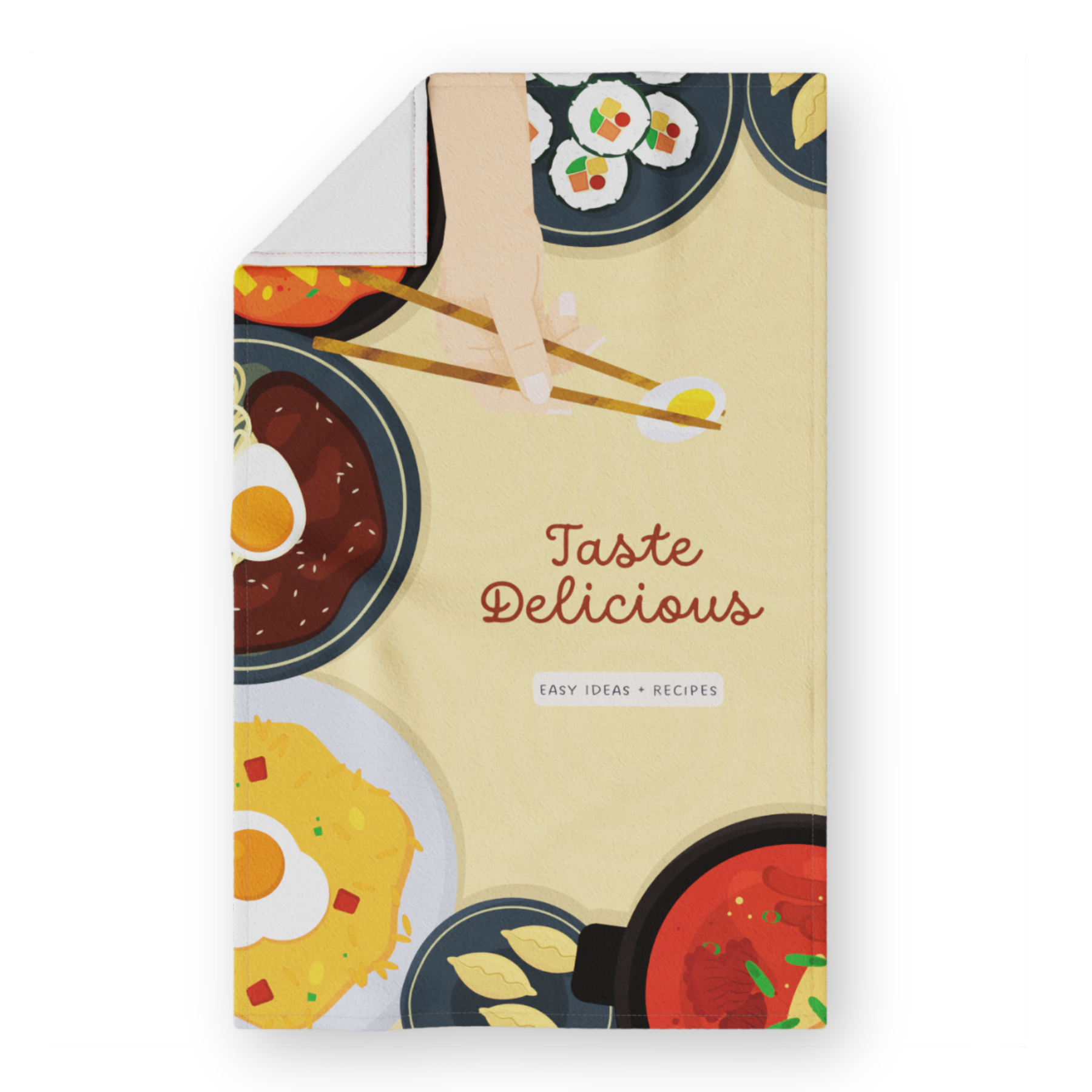 Tea Towel 16" x 26" Spun Polyester Flat