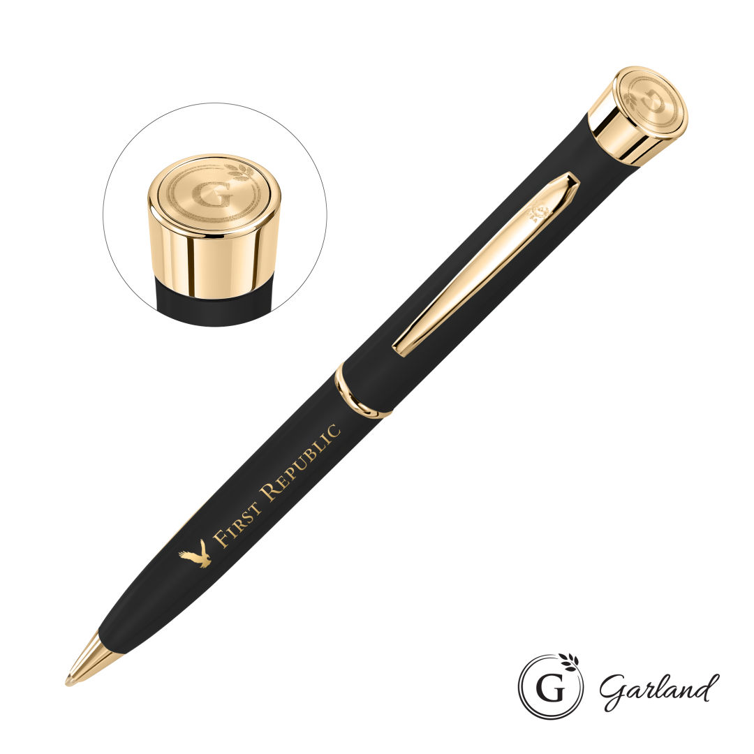 Garland® Color Matte Emblem Twist Ballpoint Pen - Gold 17