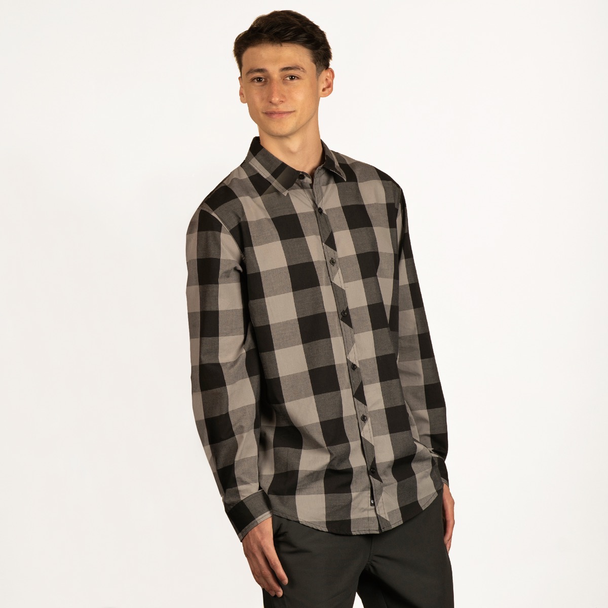 Burnside Men's Long Sleeve American Buffalo Plaid 1