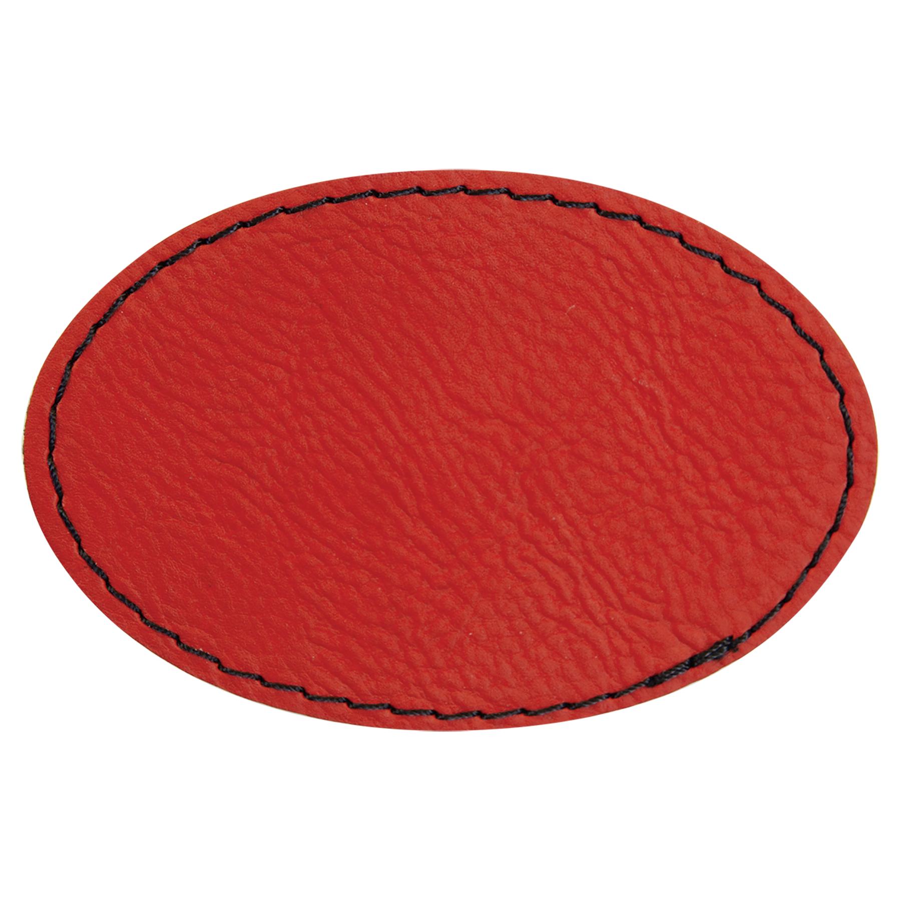 3 1/2" x 2 1/2" Oval Leatherette Patch with Adhesive 12