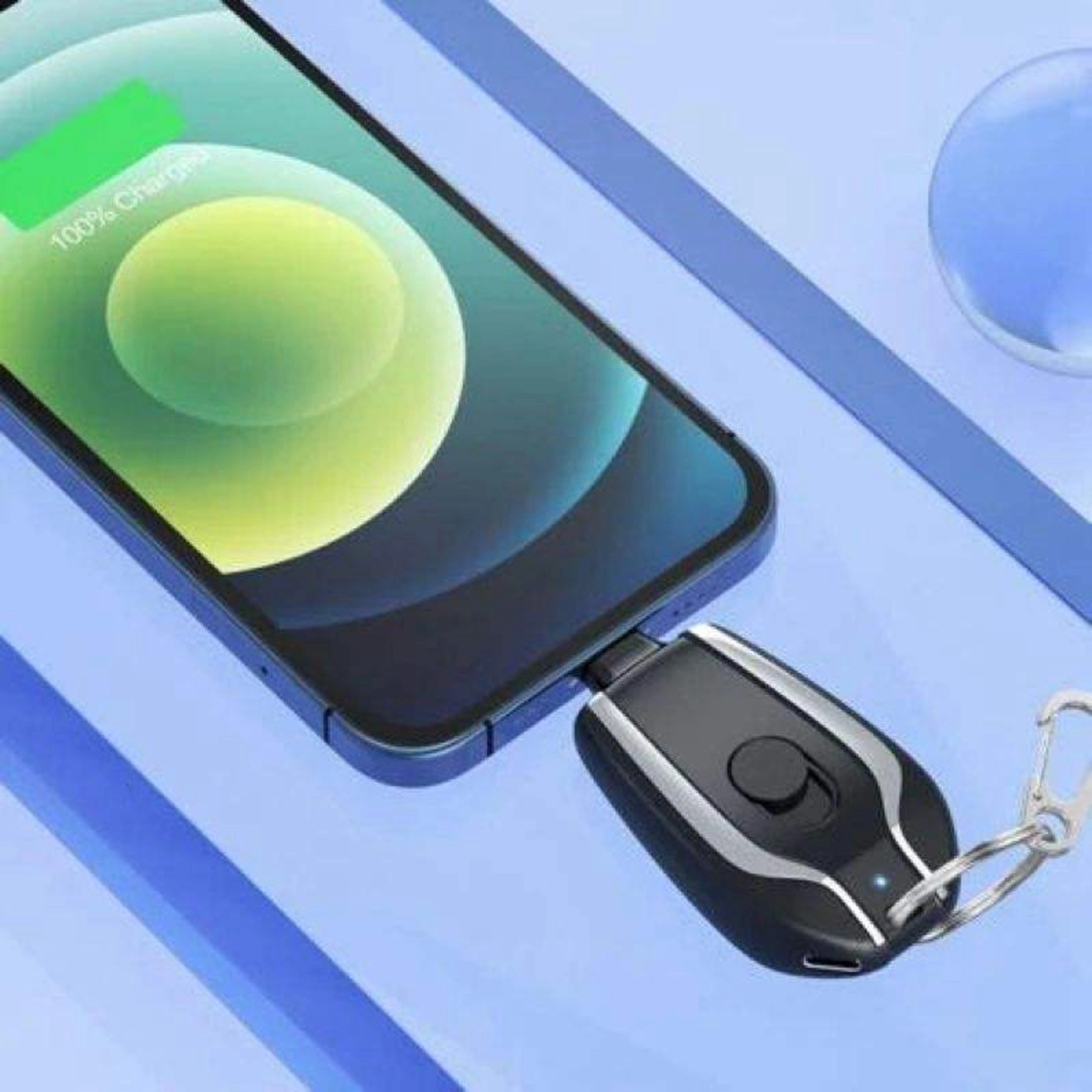 1500 mAh Type C Keychain Power Bank 7