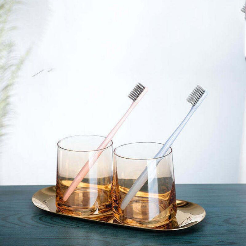9 OZ. Glass Toothbrush Water Cup 2