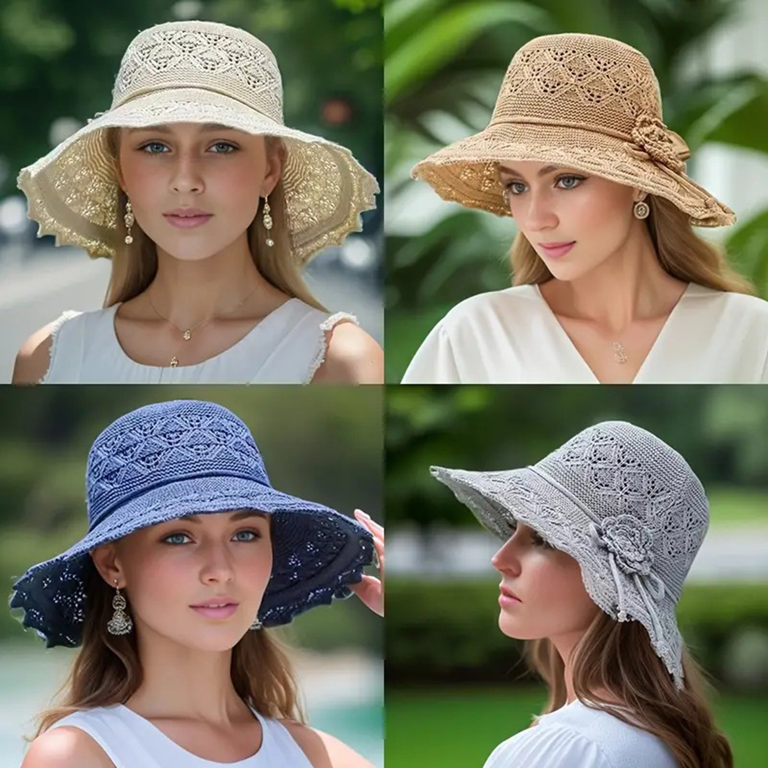 Stylish Foldable Womens Sun Hat 5