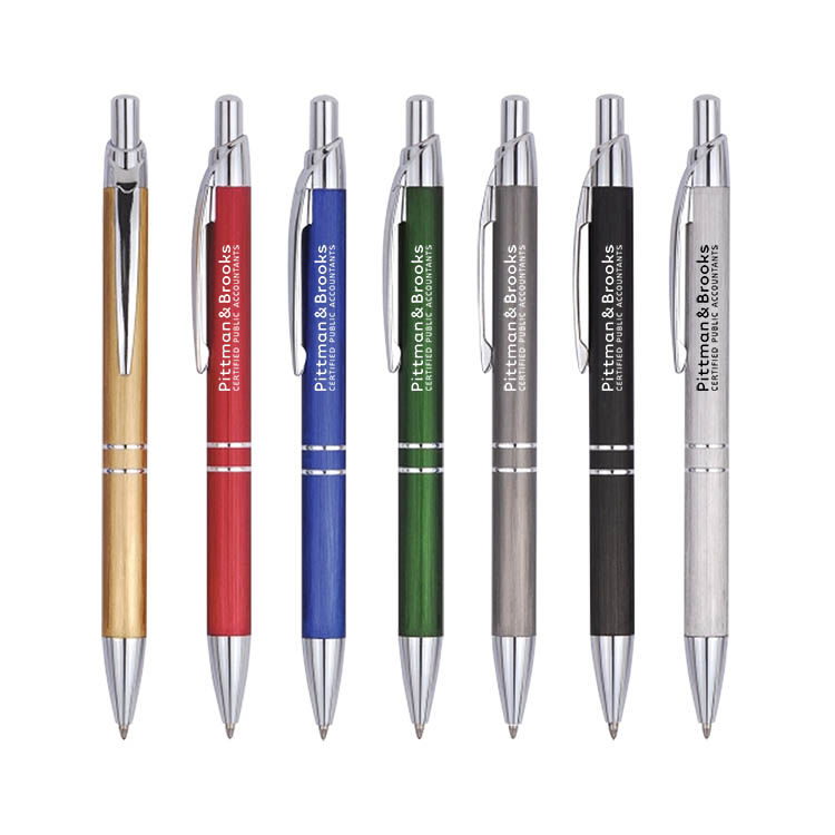 Click-Action Double Ring Ballpoint Metal Pen 8