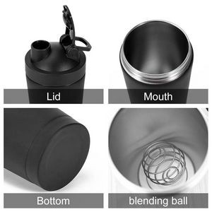 500ml High Grade Stainless Steel Shaker Bottle With Double Wall Insulation 37