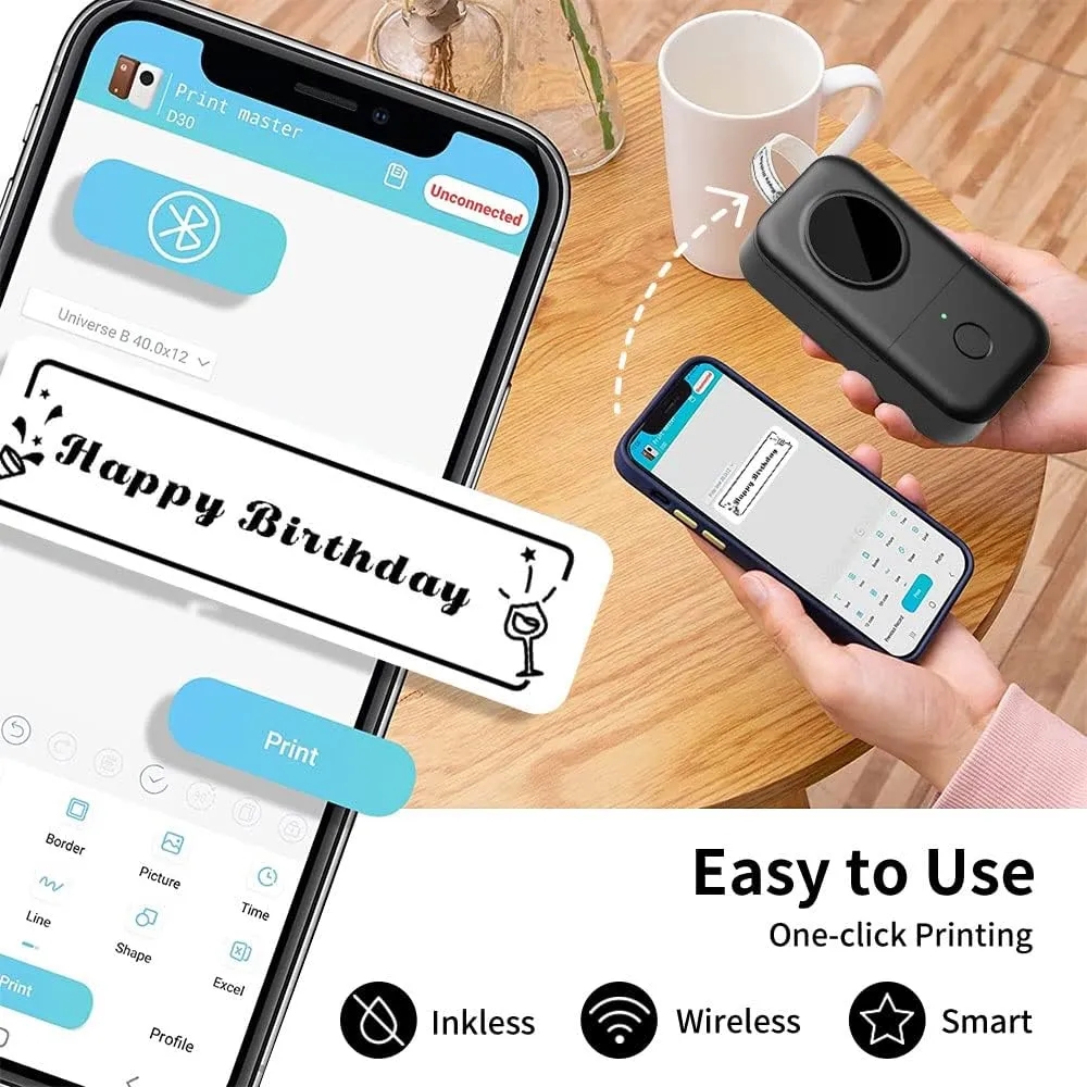 Portable Thermal Label Printer 4