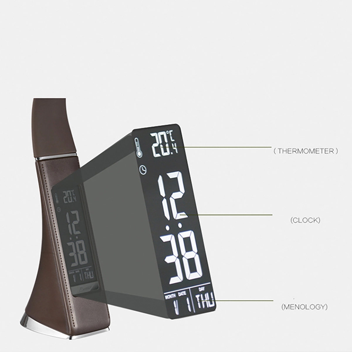 LED Desk Lamp with Smart Features Alarm,Date,Temperature 4