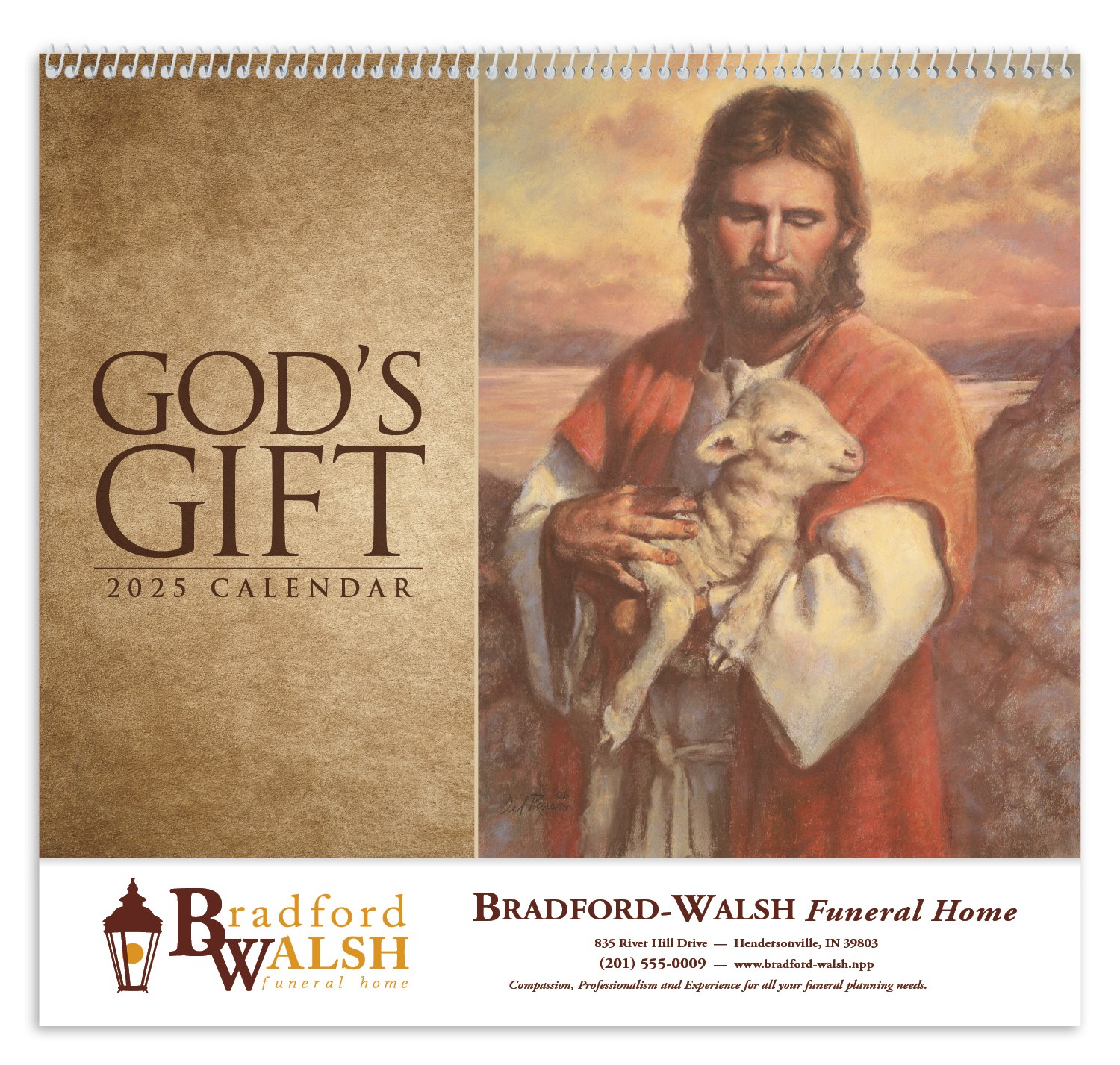 Good Value™ God's Gift w Funeral Pre-Planning Sheet - Spiral Calendar 10