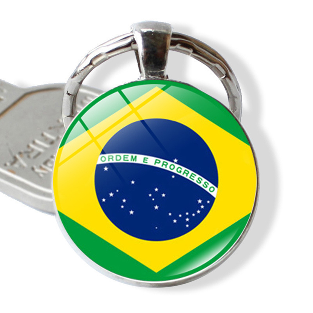Qatar World Cup National Flag Gemstone Key Chain 3